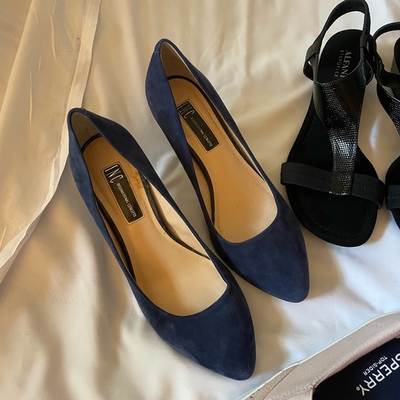 Shoe bundle loafers sandals flats sperry ugg pumps heels blue pink black 8.5 7.5 - Picture 3 of 6